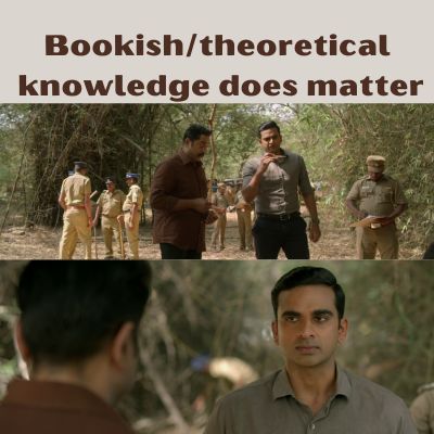 Ashok Proves Sarath that Bookish knowledge does matter.